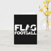 Silhouette von Flaggenfußball Karte (Gelbe Blume)