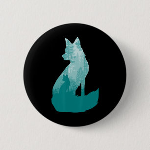 Silhouette von Focken bei der Waldtierjagd Button