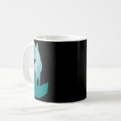 Silhouette von Focken bei der Waldtierjagd Kaffeetasse (Vorderseite Links)