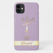 Silhouette von Frauen mit Goldstreifen, Case-Mate iPhone Hülle (Rückseite)