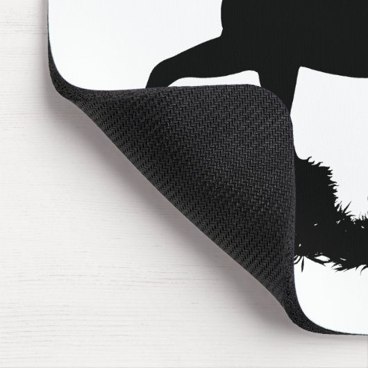 Silhouette von Friesen, Hengst Mousepad (Ecke)