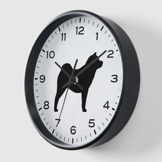 Silhouette von glattem Hund Uhr (Winkel)