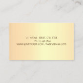 Silhouette von Goldbaumen, Holografie Visitenkarte (Rückseite)