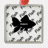 Silhouette von Haustieren Ornament Aus Metall (Vorne)