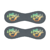 Silhouette von Hirschen im Friedlichen Wald beobac Baseball (Paneele)