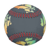 Silhouette von Hirschen im Friedlichen Wald beobac Baseball (Rückseite)