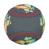 Silhouette von Hirschen im Friedlichen Wald beobac Baseball (Vorderseite)