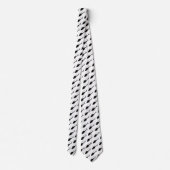 Silhouette von Hubschraubern in Schwarzweiß Krawatte (Rückseite)