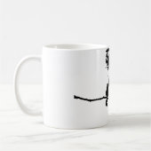 Silhouette von Hummingbird und Baumzweigen Kaffeetasse (Links)