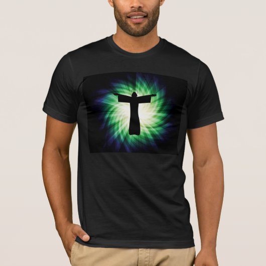 Silhouette von Jesus Christus T-Shirt (Vorderseite)