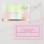 Silhouette von jungen Frauen, Yoga-Instruktor Visitenkarte (Vorne/Hinten)