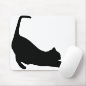 Silhouette von Katzen bei Tieren Mousepad (Mit Mouse)