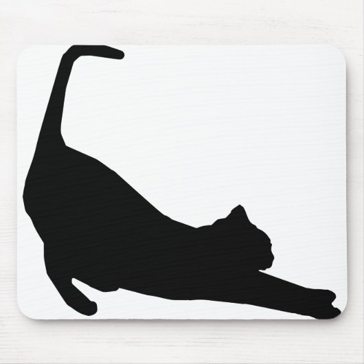 Silhouette von Katzen bei Tieren Mousepad (Vorne)