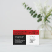 Silhouette von Kraftfahrzeugen - Reparatur von mec Visitenkarte (Stehend Vorderseite)