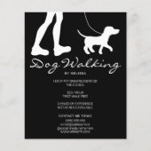Silhouette von Legs und Hunden auf Black Dog Walke Flyer (Vorne)