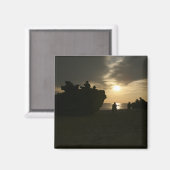 Silhouette von Marinen Magnet (Vorderseite/Rückseite)