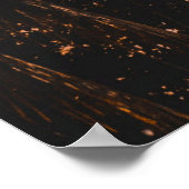 Silhouette von Palmen während der goldenen Stunde Poster (Ecke)