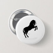 Silhouette von Pferden Button (Vorne & Hinten)
