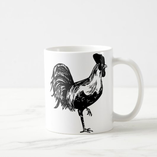 Silhouette von Rastern Kaffeetasse (Rechts)