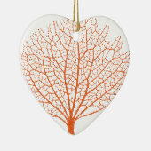 Silhouette von Rotmeerkorallen Keramik Ornament (Rechts)