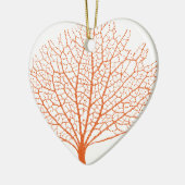 Silhouette von Rotmeerkorallen Keramik Ornament (Links)