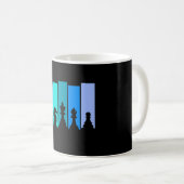 Silhouette von Schachfiguren Kaffeetasse (VorderseiteRechts)