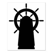 Silhouette von Schiffskörper-Briefmarke Gummistempel (Prägung)