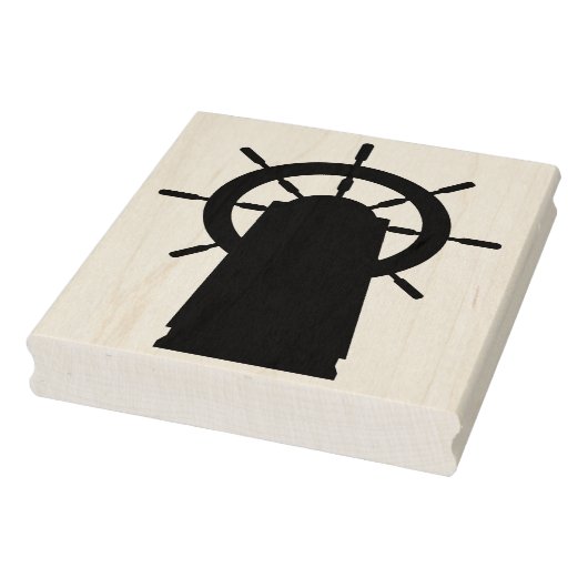 Silhouette von Schiffskörper-Briefmarke Gummistempel (Stempel)