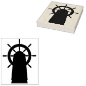 Silhouette von Schiffskörper-Briefmarke Gummistempel (Stempel)