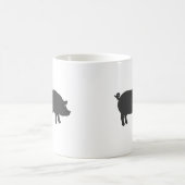Silhouette von Schweinefleischbetrieben - Farbe wä Kaffeetasse (Mittel)