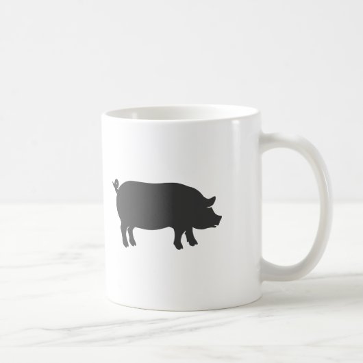 Silhouette von Schweinefleischbetrieben - Farbe wä Kaffeetasse (Rechts)