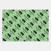 Silhouette von Schweinezüchtern Geschenkpapier Set (Vorderseite 3)