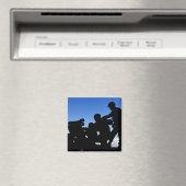 Silhouette von Soldaten Magnet (In Situ (Geschirrspüler))