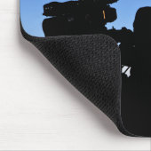 Silhouette von Soldaten Mousepad (Ecke)