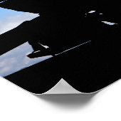 Silhouette von Soldaten Poster (Ecke)