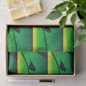 Silhouette von Sparrow auf Limonene Seidenpapier (Geschenk)