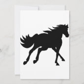 Silhouette von Stallion Einladung (Rückseite)