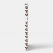 Silhouette von tierischen Papieren Erntedank auf W iPhone Hülle (Rechte Seite)