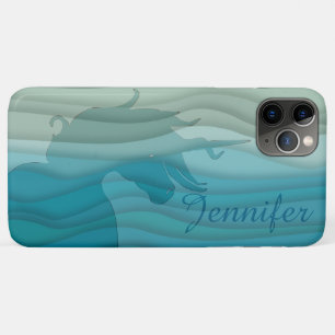 Silhouette von Unicorn (wellig) Case-Mate iPhone Hülle