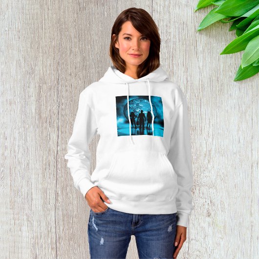Silhouette von Unternehmensteams Hoodie
