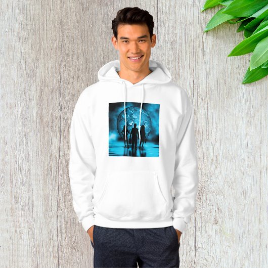 Silhouette von Unternehmensteams Hoodie