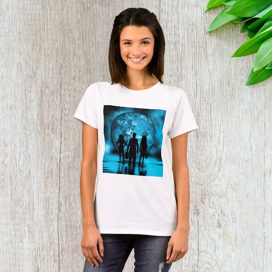 Silhouette von Unternehmensteams T-Shirt