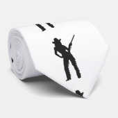 Silhouette von Western Cowgirl Krawatte (Gerollt)