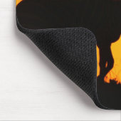 Silhouette von Zebra auf Savanne Mousepad (Ecke)