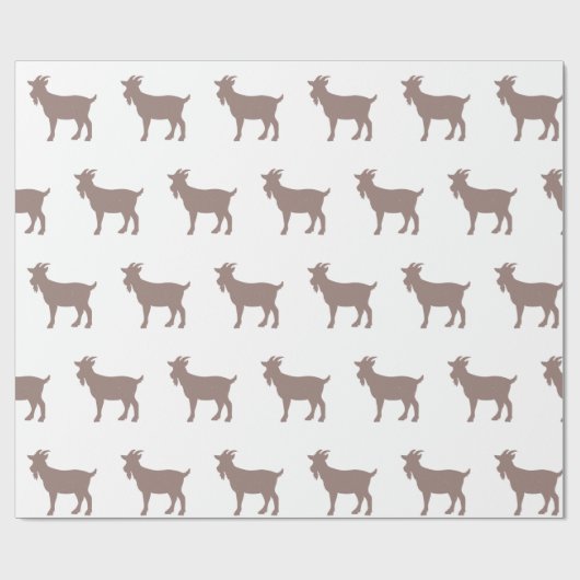 Silhouette von Ziegen Geschenkpapier (Flach)