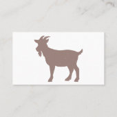 Silhouette von Ziegen Visitenkarte (Rückseite)