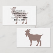 Silhouette von Ziegen Visitenkarte (Vorne/Hinten)