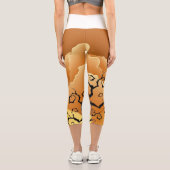 Silhouette von zwei Niedlichen Kitty Cat unter dem Capri Leggings (Rückseite)