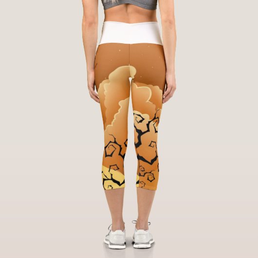 Silhouette von zwei Niedlichen Kitty Cat unter dem Capri Leggings (Rückseite)