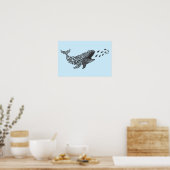 Silhouette Wal Poster (Küche)